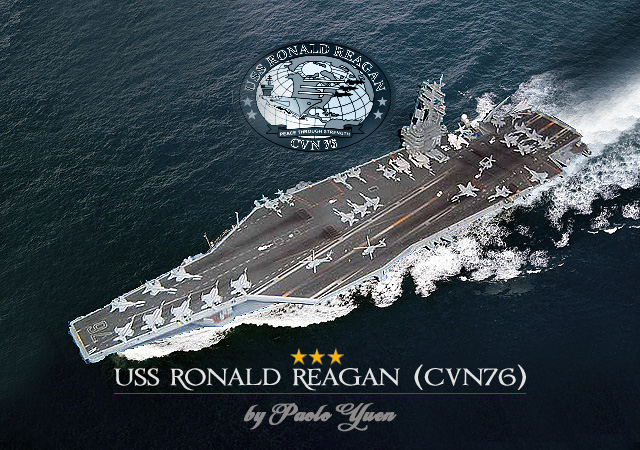 Különleges építmények: Az USS Ronald Reagan anyahajó